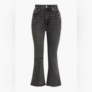 rag & bone casey distressed high-rise kick-flare jeans size 28